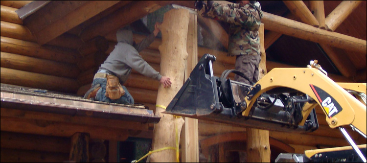 Log Home Log Replacement  Rutherford County,  North Carolina