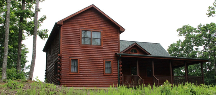 Professional Log Home Borate Application  Rutherford County,  North Carolina